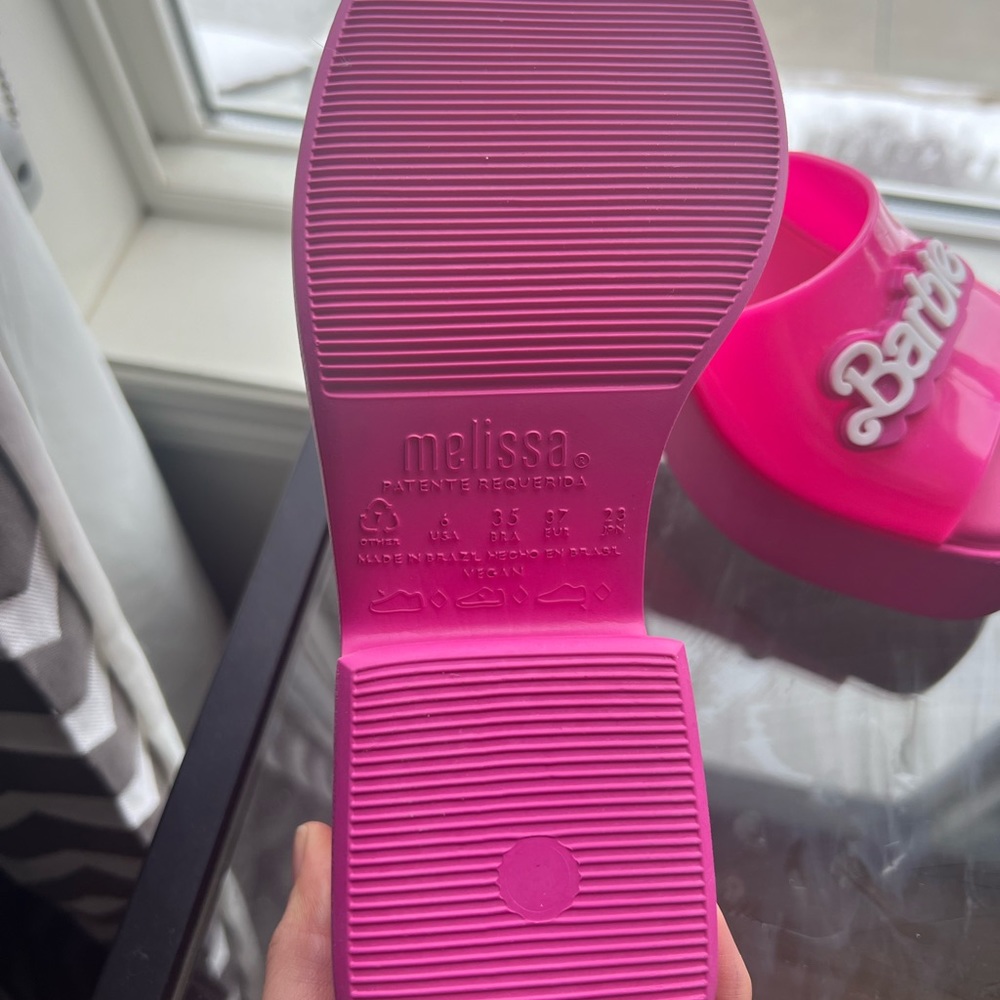 NWOB Melissa x Barbie Pink Mules. - Picture 4 of 4